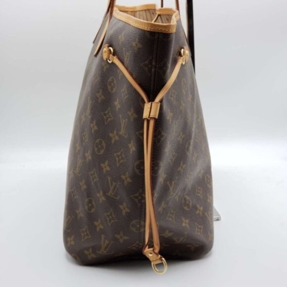 100% Authentic Louis Vuitton Neverfull GM Brown Monogram Canvas Shoulder Bag - Picture 3 of 15